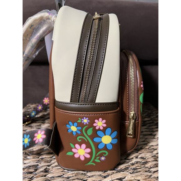 Loungefly Disney Tangled Pascal Flower Mini Backpack Wallet Set - Picture 5 of 8